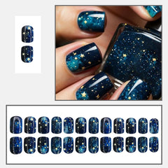 ZIFANHU 24-piece fake nails set with varied sizes for a precise fit