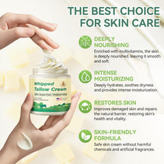 ZIIDII beef tallow-unscented-packaging emphasizes fragrance-free, gentle skincare.