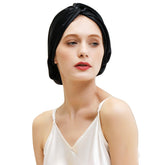 ZIMASILK 22 momme silk bonnet close-up highlighting smooth surface for reduced friction