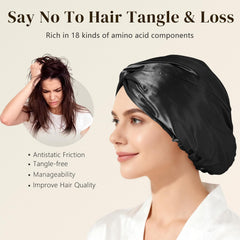 ZIMASILK hypoallergenic OEKO-TEX bonnet for sensitive scalps