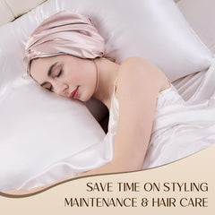 ZIMASILK hypoallergenic OEKO-TEX silk bonnet safe for sensitive scalps