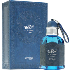 zimaya Al Barari Coral wear spray in hand, illustrating unisex appeal for everyday confidence.