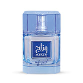 Zimaya Mazaaj Infused for Men bottle — citrus-forward opening for an energizing daytime mood.