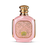 Zimaya Zukhruf Femme bottle showcases elegant silhouette and long-lasting scent for evening wear.