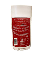 Zion Health clay deodorant original extra strength application showing natural sweat absorption and odor neutralization.