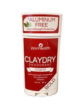 Zion Health clay deodorant original extra strength bottle highlighting long-lasting protection.