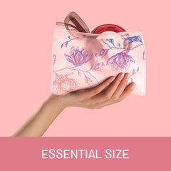 Ziploc durable plastic organizer bag is easy to wipe clean for daily reuse.