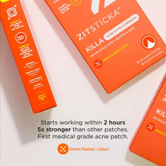 Patch surface dry and ready-to-use for ZitSticka Killa patch