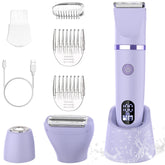 Zivelier 3-in-1 electric razor pink body head close-up for grooming