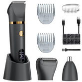 Zivelier ball shaver with titanium blades delivering painless shaving on sensitive areas.