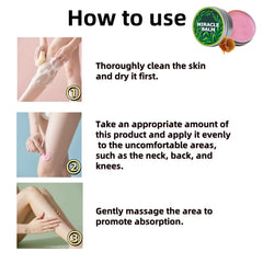 Ziweilianlian Miracle Balm legs and feet use relaxes joints and reduces stiffness.