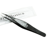 Zizzili Basics ingrown hair tweezers top view for precise safe extraction.