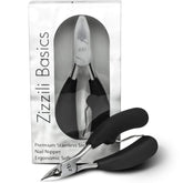 Zizzili Basics toenail clippers with wide jaw enable smooth trimming for thick nails