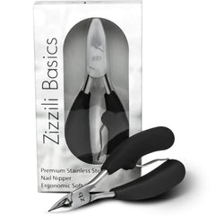 Zizzili Basics toenail clippers with wide jaw enable smooth trimming for thick nails