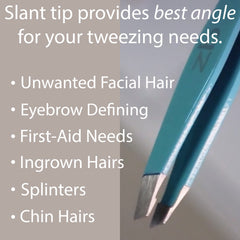 Zizzili Basics tweezers made of surgical-grade steel for durability