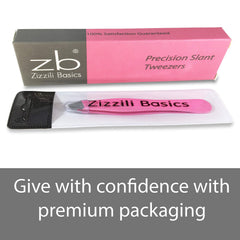 Zizzili Basics Tweezers travel-friendly 3.5-inch ergonomic design for easy handling