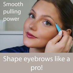 Zizzili Basics tweezers with travel pouch for on-the-go grooming
