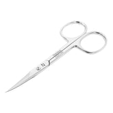ZIZZLON Cuticle Scissors extra-fine curved blade close-up for precise grooming.