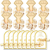 Zkptops bridesmaid gold glitter hair clip closeup with non-slip grip