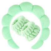 Zkptops spa headband with washing-face emphasis, soft terry cloth ideal for skincare sessions