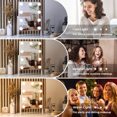 ZL ZELing vanity mirror 360° rotation for flexible viewing angles.