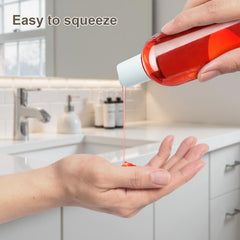 ZLEVEAYN disc-cap bottles close-up highlighting secure closure against leaks.