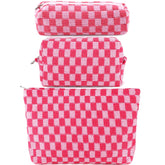ZLFSRQ large-capacity makeup bag with roomy compartments for cosmetics and skincare.