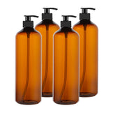 ZMYBCPACK amber 32oz bottle with pump protects contents from UV exposure