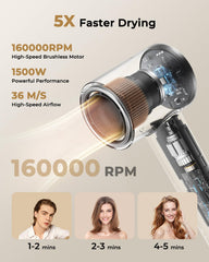 ZMZW ionic technology balances static for smoother, shinier hair.