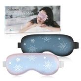 Znocuetod cooling eye mask front view showing plush comfort