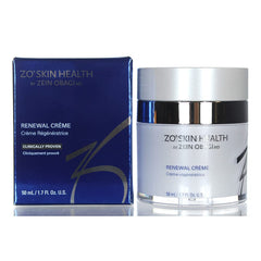 Zo Skin Health Daily Renewal Creme bottle shows a hydrating daily soothing care.