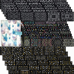 Zoance nail stickers collection front view ready for DIY manicures