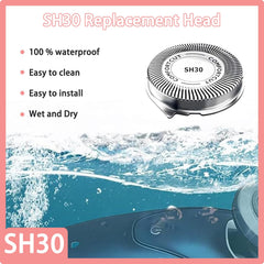 Zoasod SH30 heads support wet and dry shaving for versatility.