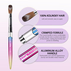 ZoCCee Kolinsky brush for professional bead control during extensions.