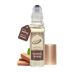 Zoha SandalWood bottle front view for premium daily wear.