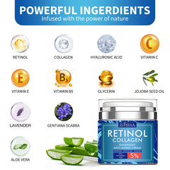 ZOHRAA retinol cream texture closeup highlights silky, fast-absorbing hydration