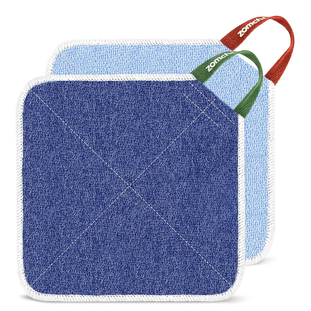 ZOMCHI dual-texture washcloth soft side close-up for gentle daily cleansing.