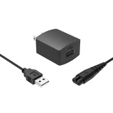 Zondol charger cord for Hatteker trimmer, front view showing compatibility and sleek design