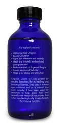 Zongle Therapeutics Food-Grade Castor Oil bottle ready for ingestion or topical use.