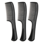 Peine Zoolinn de tres piezas, dientes anchos, desenreda cabello grueso sin tirar.