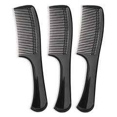 Peine Zoolinn de tres piezas, dientes anchos, desenreda cabello grueso sin tirar.