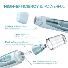 ZORAMI battery-operated trimmer with energy-saving motor designed for long journeys.