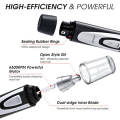 ZORAMI battery-powered motor runs quietly, long-lasting for travel touch-ups.