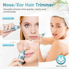ZORAMI Nose trimmer blades close-up highlights dual-edge blades for smooth trimming.