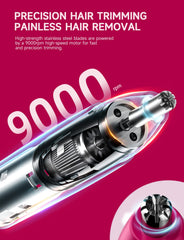 ZORAMI detachable, washable trimmer head enables quick cleaning after use.