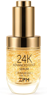 ZPM 24K Gold bottle for antioxidant skincare and radiant daily glow.