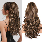 ZQIAN BEAUTY 24 inch clip-on ponytail extension for instant volume and length