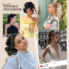 ZQIAN BEAUTY synthetic ponytail uses heat-resistant fibers for soft, natural blending.