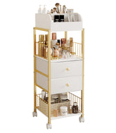 ZQUYAJ makeup organizer cart open drawer for quick access to cosmetics and skincare tools