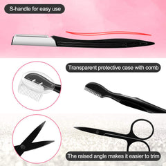 ZTRHYOO curved eyebrow scissors for close, safe trimming.